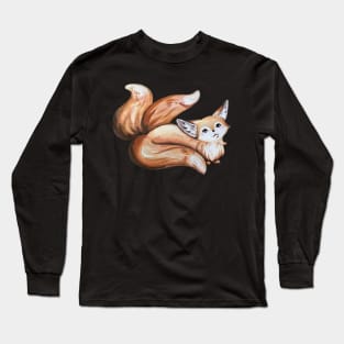 Fennec Fox Kitsune Long Sleeve T-Shirt